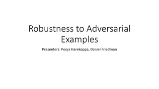 Robustness to Adversarial Examples in Machine Learning