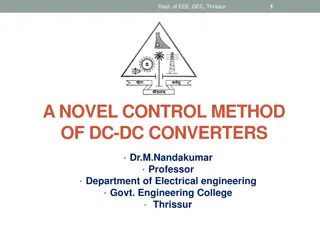 Novel Control Methods of DC-DC Converters in Electrical Engineering