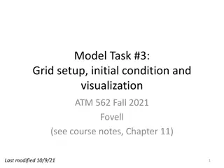 Atmospheric Modeling Task with Initial Conditions and Grid Setup