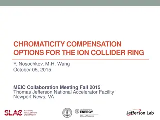 Chromaticity Compensation Options for the Ion Collider Ring