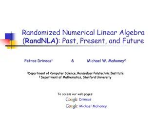 Exploring Randomized Numerical Linear Algebra (RandNLA)