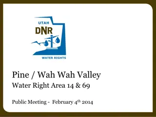 Water Rights Overview in Pine and Wah Wah Valleys