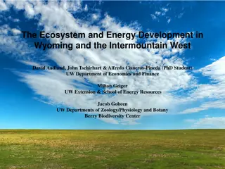 Ecosystem Impacts of Natural Gas Development in Wyoming