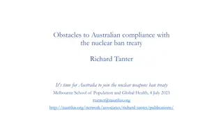 Challenges to Australian Compliance with Nuclear Ban Treaty