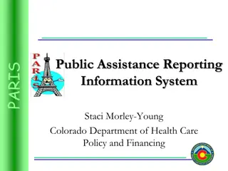 Overview of Colorado's Public Assistance Reporting Information System (PARIS)