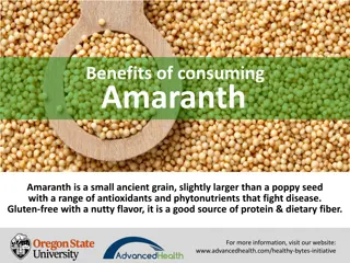 Health Benefits of Amaranth: A Nutritious Ancient Grain