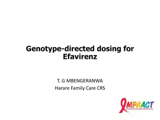 Genotype-Directed Dosing for Efavirenz in Children Study