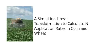 Simplified Linear Transformation for N Application Rates in Corn and Wheat