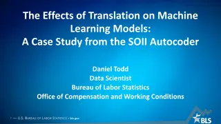 Impact of Translation on Machine Learning Models: SOII Autocoder Case Study