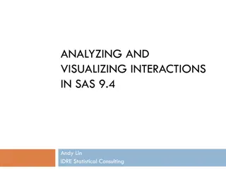 Interaction Effects in Regression Analysis using SAS 9.4