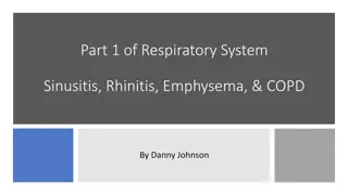 Respiratory System Disorders: Sinusitis, Rhinitis, Emphysema, and COPD