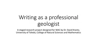 Professional Geologist Research Project in Geology Courses