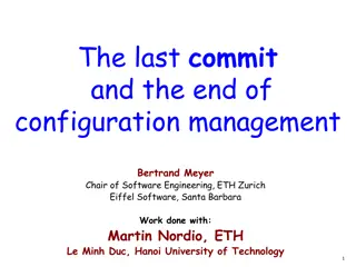 Evolution of Configuration Management in Software Engineering