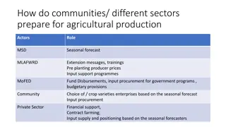 Enhancing Agricultural Production Preparedness Through Climate Information Services