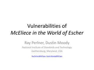 Analysis of McEliece Vulnerabilities in Escher's World