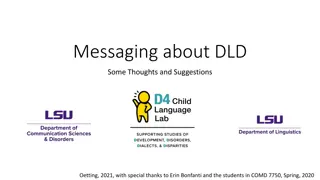 Linguistic Microaggressions in Messaging about DLD: Thoughts and Suggestions