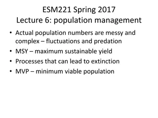 Population Management and Sustainable Harvesting Strategies