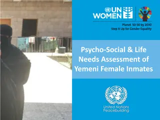 Psycho-Social & Life Needs Assessment of Yemeni Female Inmates