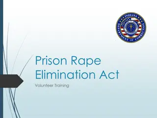 Prison Rape Elimination Act (PREA) Volunteer Training Overview