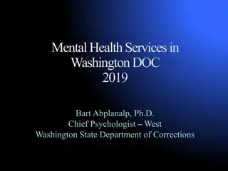 Mental Health Services in Washington State Department of Corrections 2019