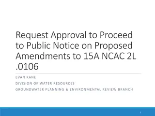 Groundwater Contamination Rule Amendments Proposal