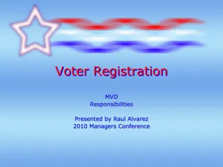 Voter Registration Responsibilities and Procedures at MVD Offices