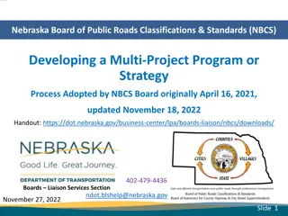 NBCS Multi-Project Program Development Process