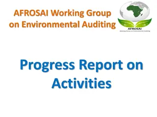 Progress Report of AFROSAI Working Group on Environmental Auditing Activities