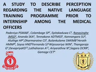 Language Proficiency Among Post-Intern Medical Officers in Sri Lanka