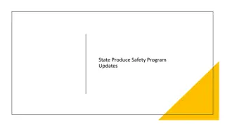 State Produce Safety Program Updates in Various Jurisdictions