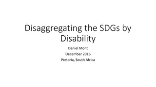 Disaggregating the SDGs by Disability: Capacity of Statistical Offices