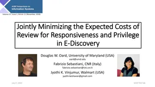 Optimizing Cost Reduction Strategies in E-Discovery