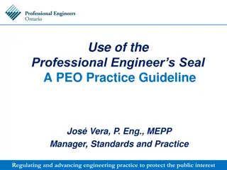 Professional Engineer's Seal Guidelines: Regulating and Protecting Engineering Practice