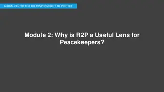 R2P as a Valuable Perspective for Peacekeepers