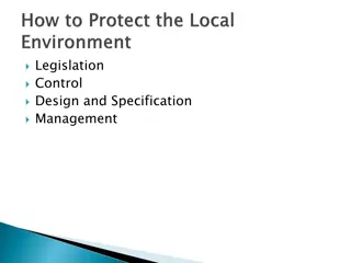 Environmental Legislation and Control Overview