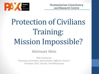 Challenges in Defining Protection of Civilians Training Programs