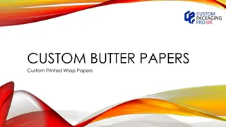 Custom Butter Papers