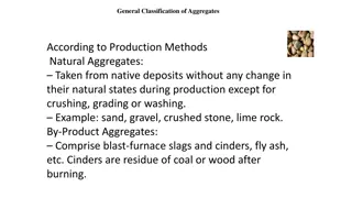 Comprehensive Classification of Aggregates and Their Characteristics