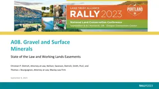 Mineral Rights and Conservation Easements in Working Lands