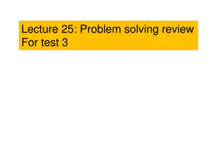 Physics Test 3 Problem-Solving Review