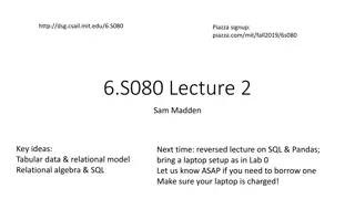 Introduction to Tabular Data Modeling and SQL Concepts