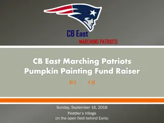 CB East Marching Patriots Pumpkin Painting Fundraiser at Peddler's Village