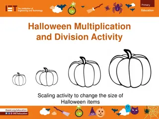 Halloween Multiplication and Division Activity: Scaling Halloween Items