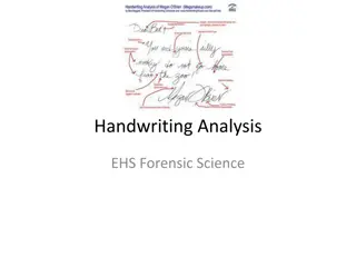 Handwriting Analysis in Forensic Science