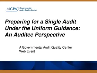 Preparing for a Single Audit Under the Uniform Guidance: Insights for Auditees