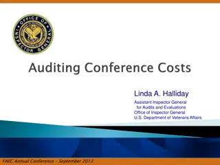 Investigation Report on Mismanagement of Funds in Veteran Affairs Conferences