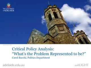 Rethinking Policy Problems from a Political Perspective