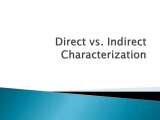 Direct and Indirect Characterization in Literature