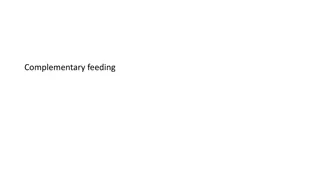 Guidance for Complementary Feeding in Infants