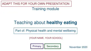 Training Module on Teaching Healthy Eating for Physical and Mental Wellbeing